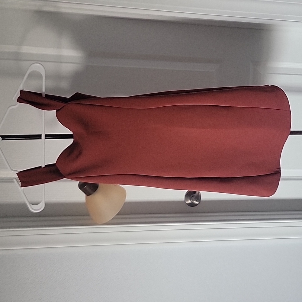 Burnt sienna dress